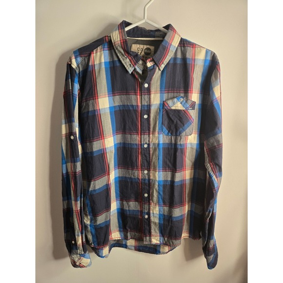 Lot of 6 Mens Plaid Flannel Button Down Shirt Eddie Bauer Tommy Hilfiger Large - Picture 7 of 7